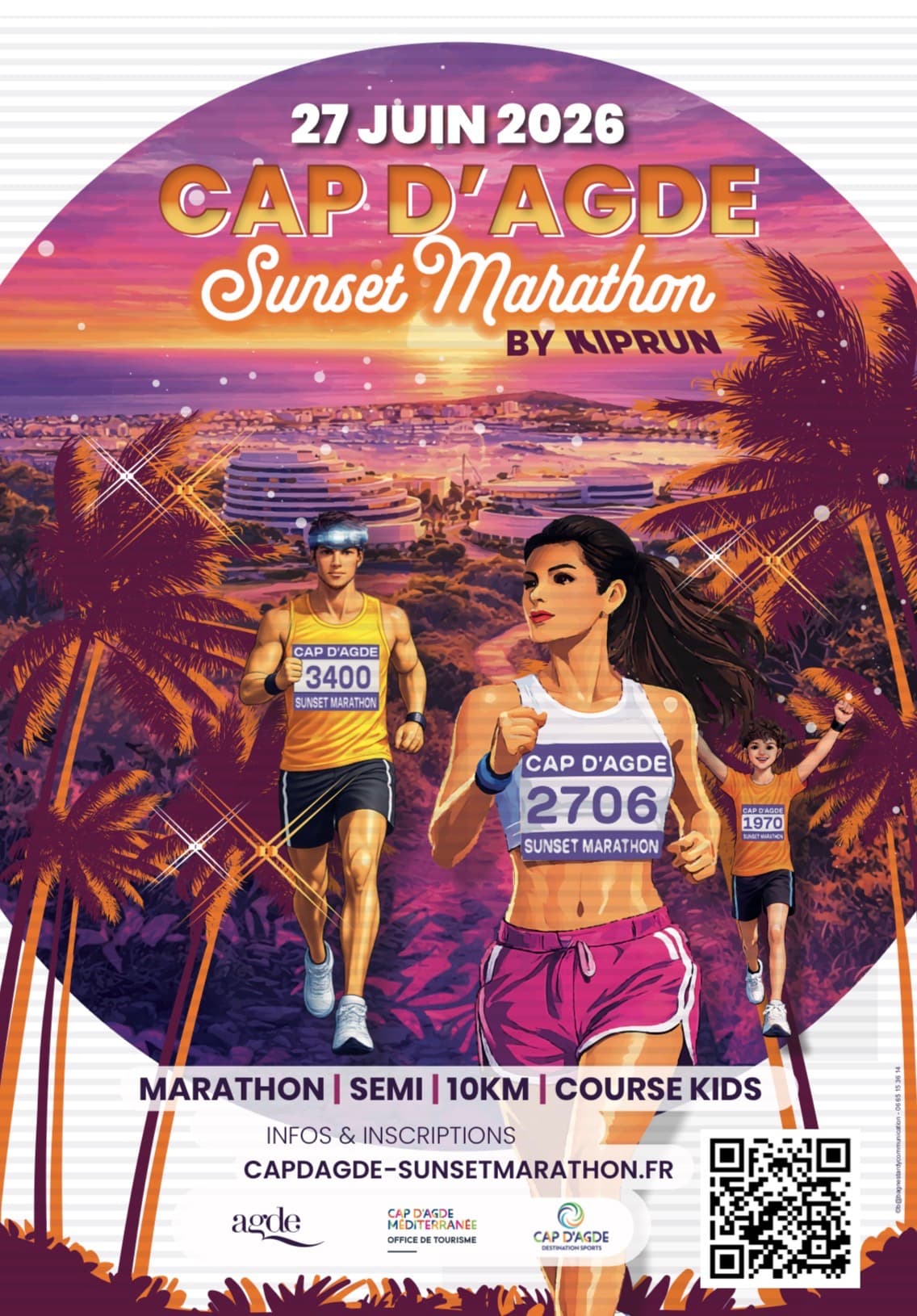 Cap d'Agde Sunset Marathon by Kiprun